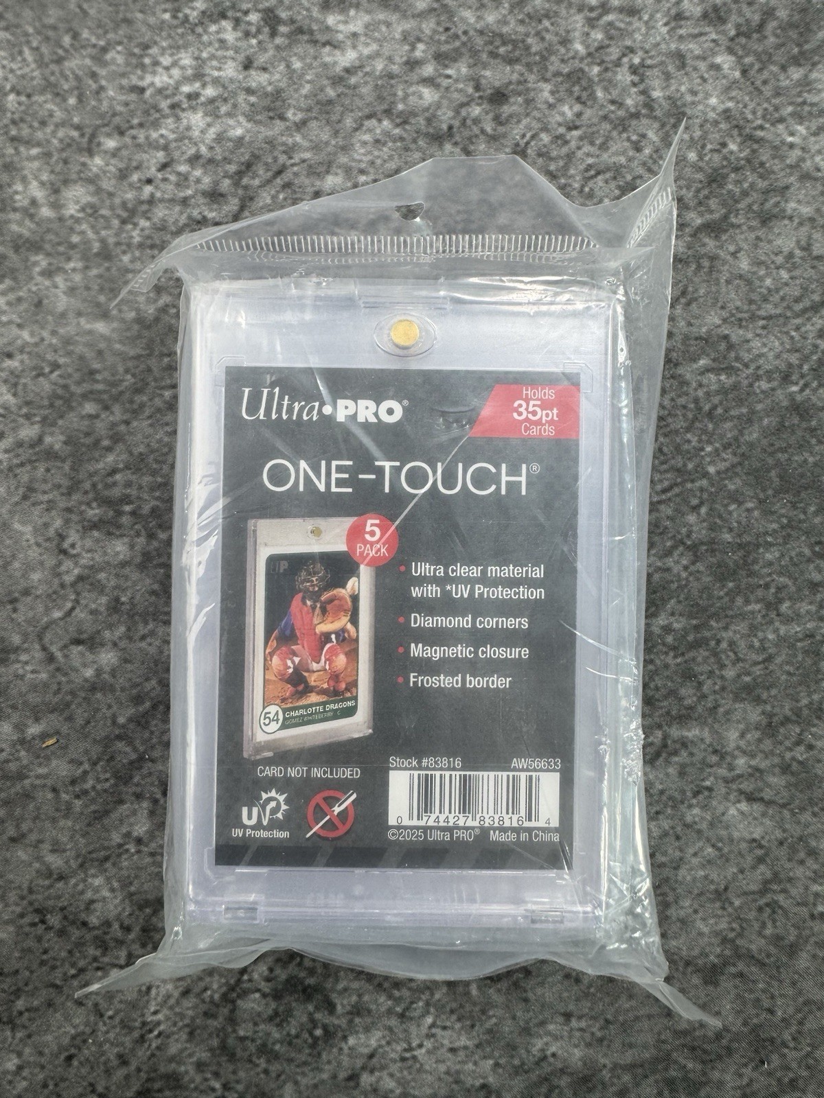 Ultra Pro One-Touch Magnetic Card Holder 35pt Point – 5 PACK NEW SEALED