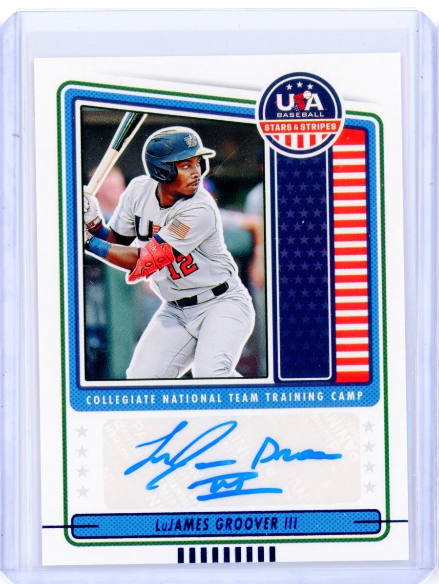 2023 Panini USA Stars & Stripes LUJAMES GROOVER III Blue AUTO Autograph RC SP