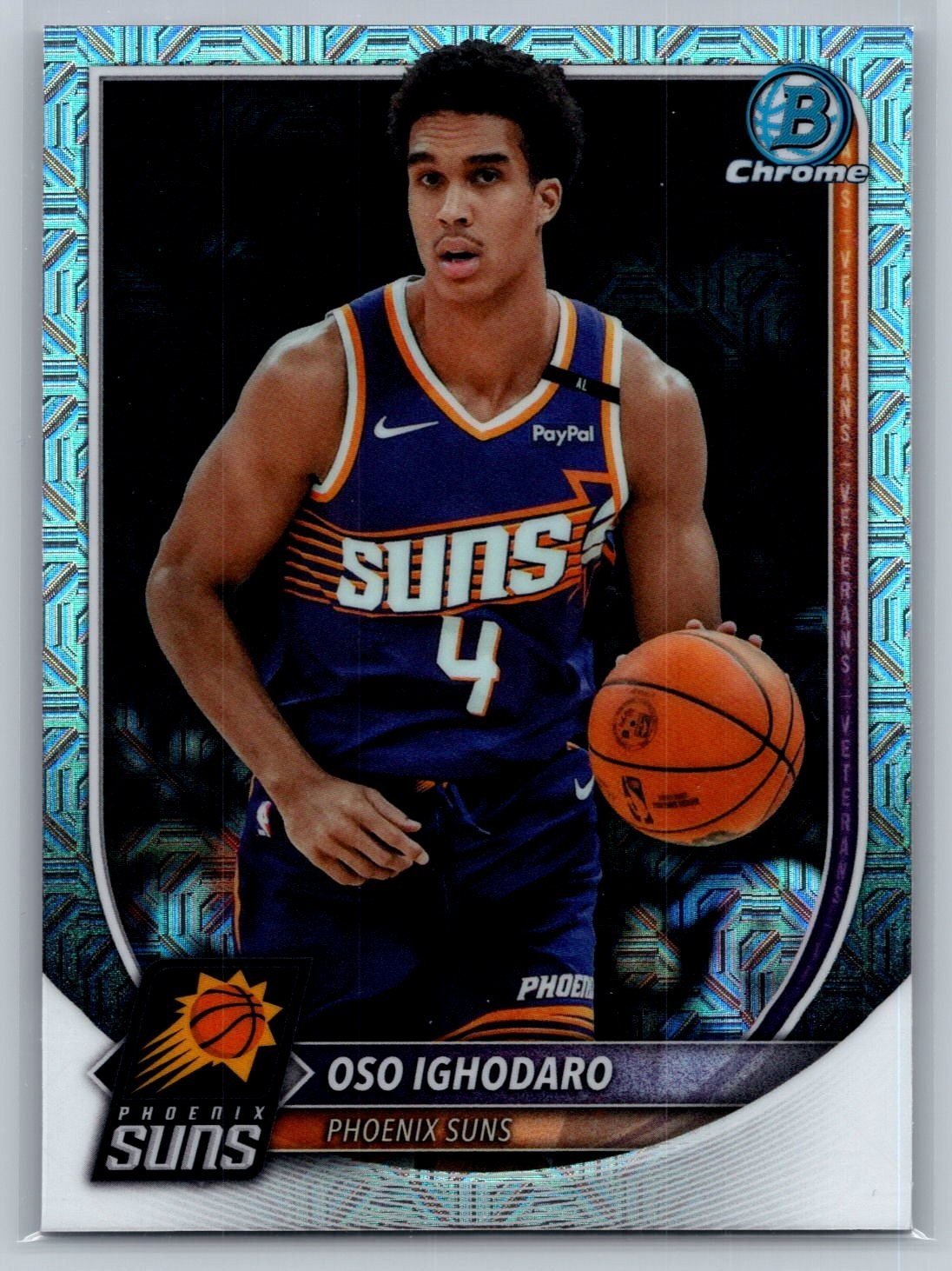 2025-26 Bowman – Chrome Oso Ighodaro #BCV-196 Mojo Refractor Phoenix Suns
