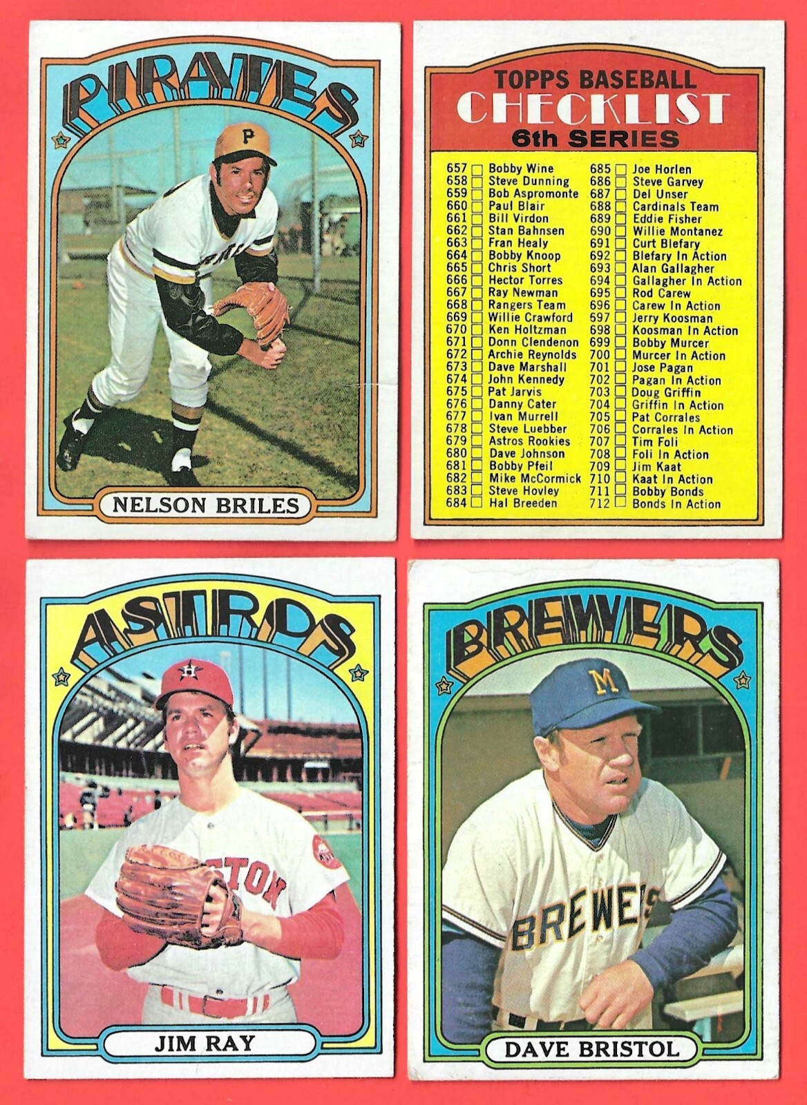 1972 Topps baseball mid-range set break 602-787 – You Pick ‘Em