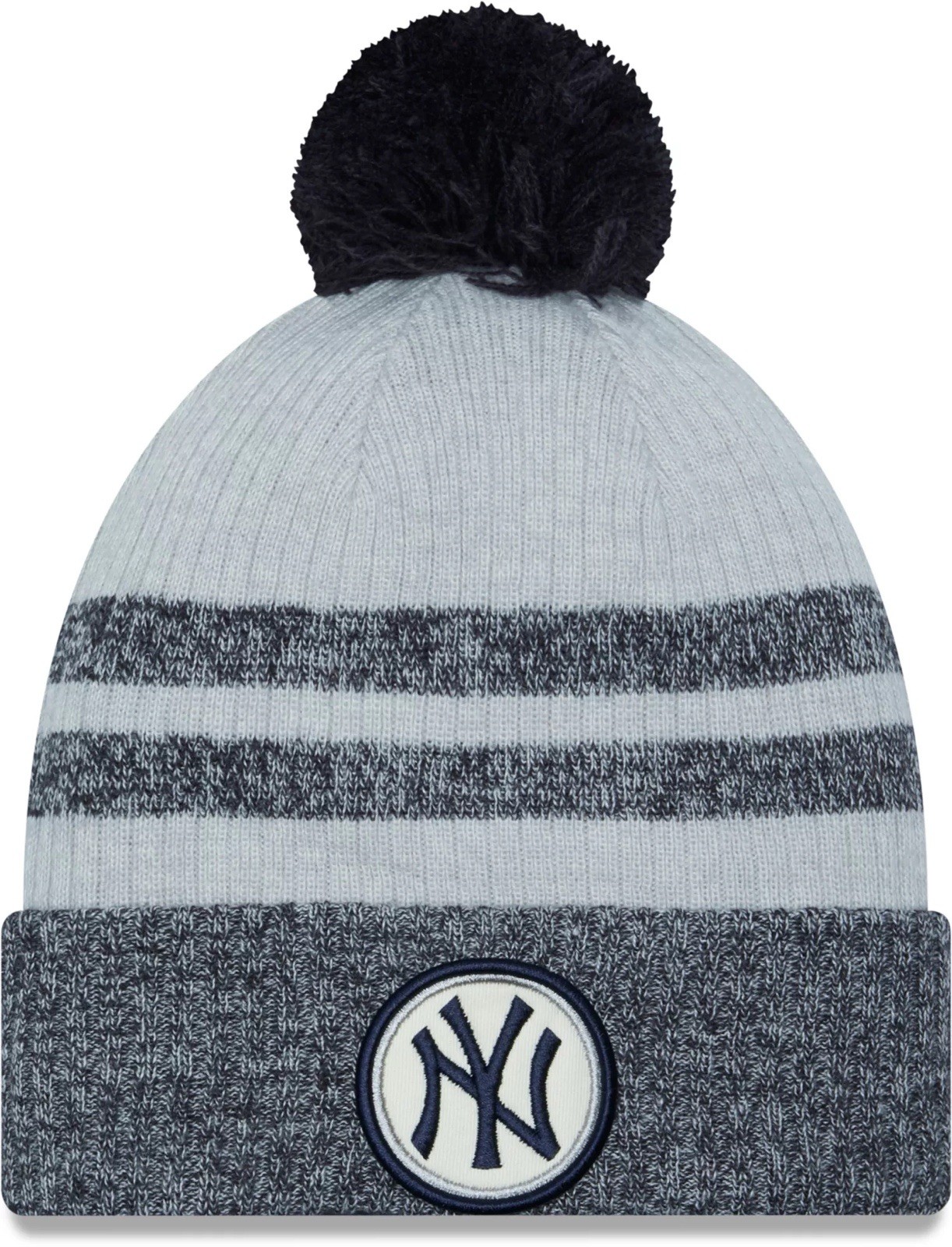 Unisex Adult New York Yankees Beanie Patch Logo Knit New With Tag Grey