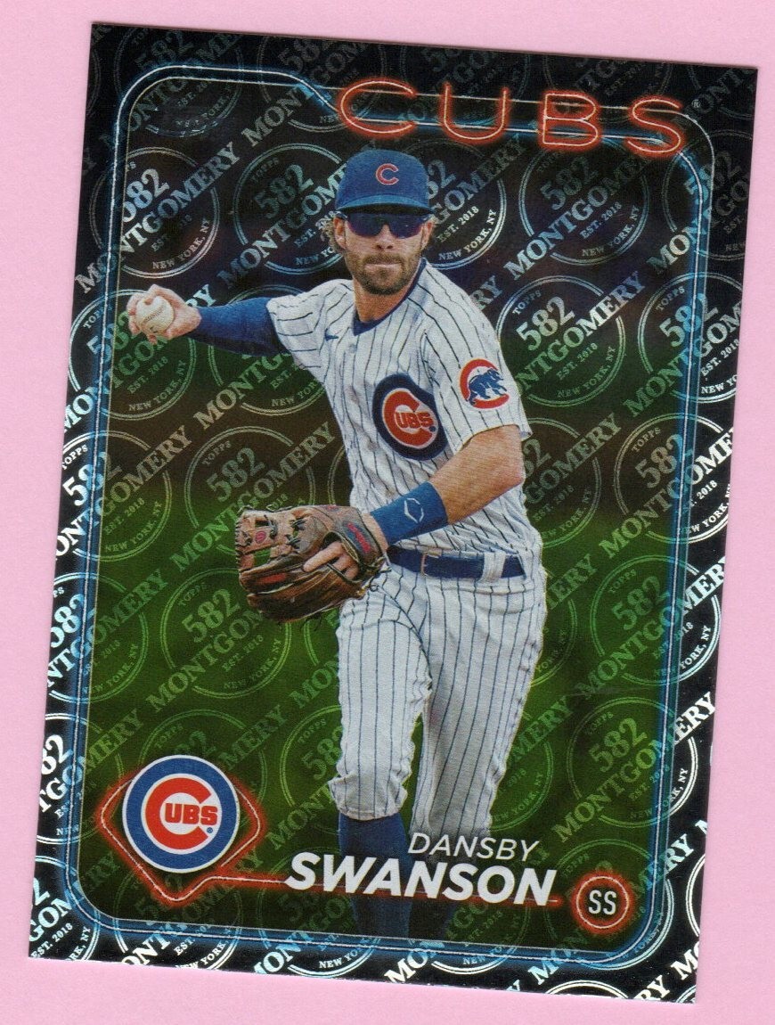 2024 Topps 582 Montgomery Club #164 Dansby Swanson Chicago Cubs