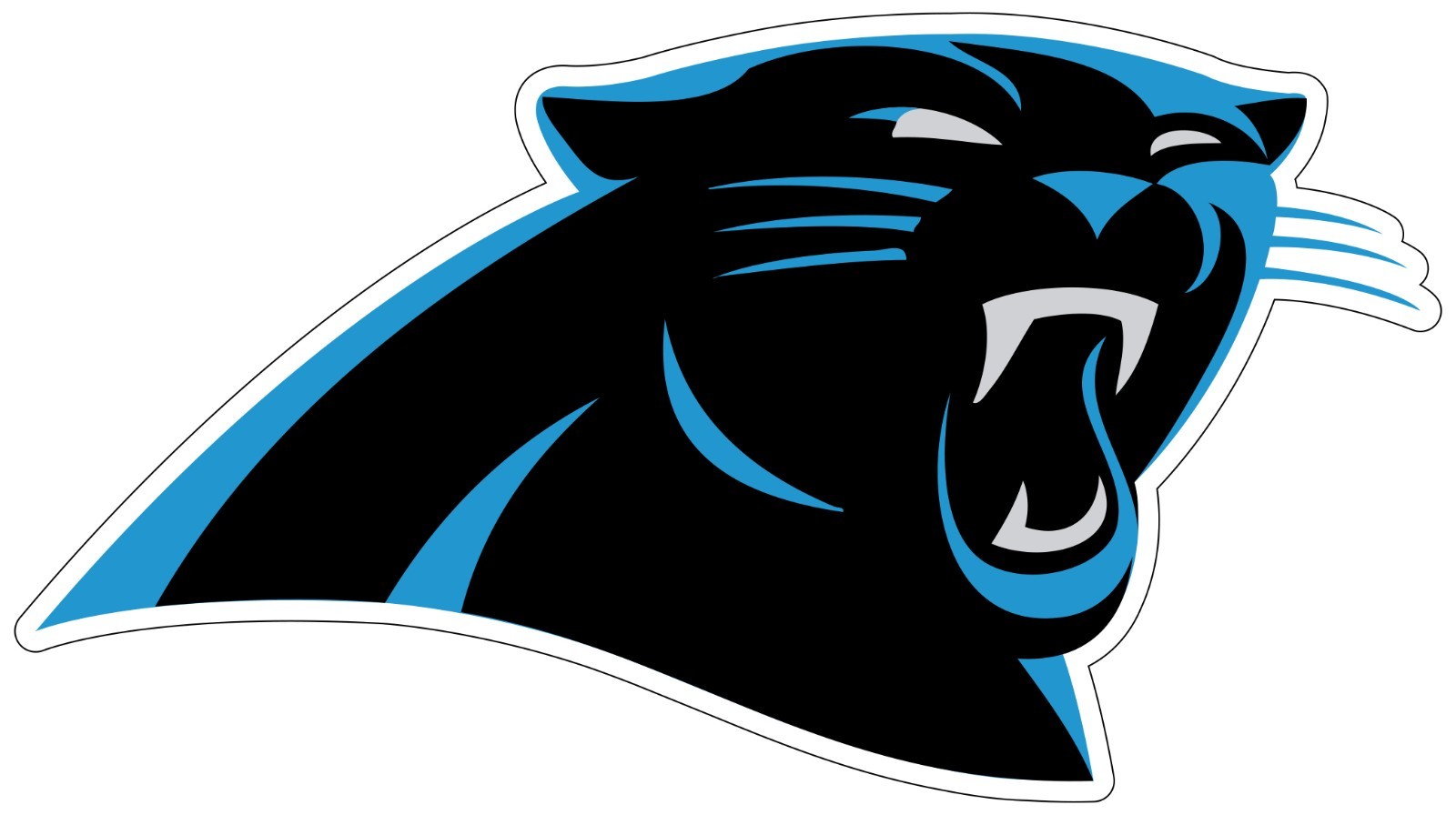 Carolina Panthers Logo – Die Cut Laminated Vinyl Sticker Decal NFL car windows