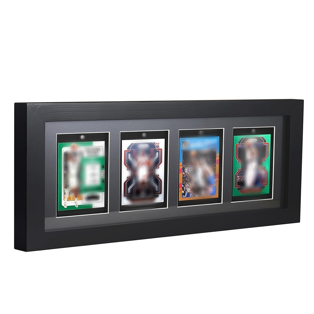 US Wall Mount Trading Card Display Frame 35pt UV Protection Magnetic Card Holder