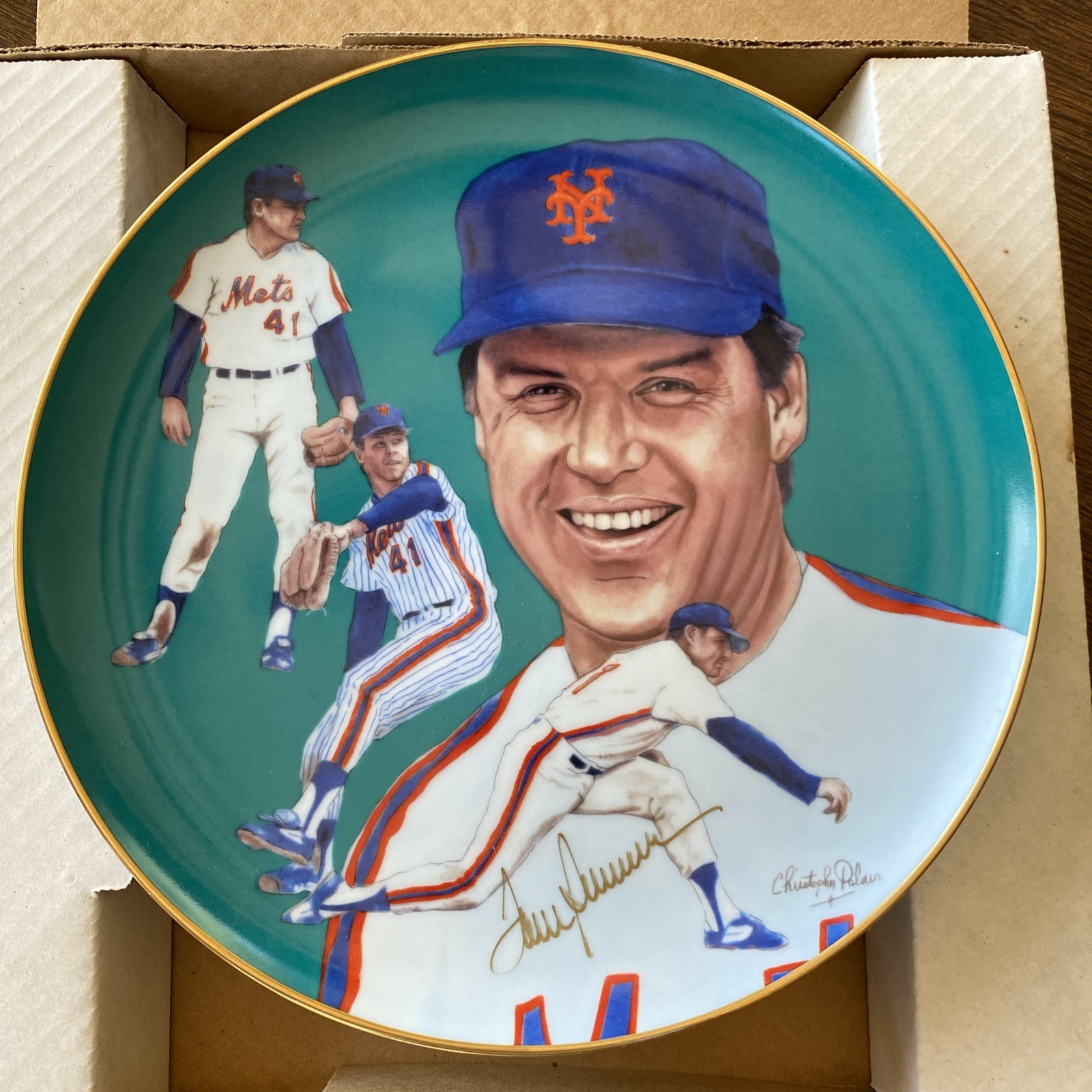 Tom Seaver Strikeout Edition Plate Hackett American Autographed #131/3272 Paluso