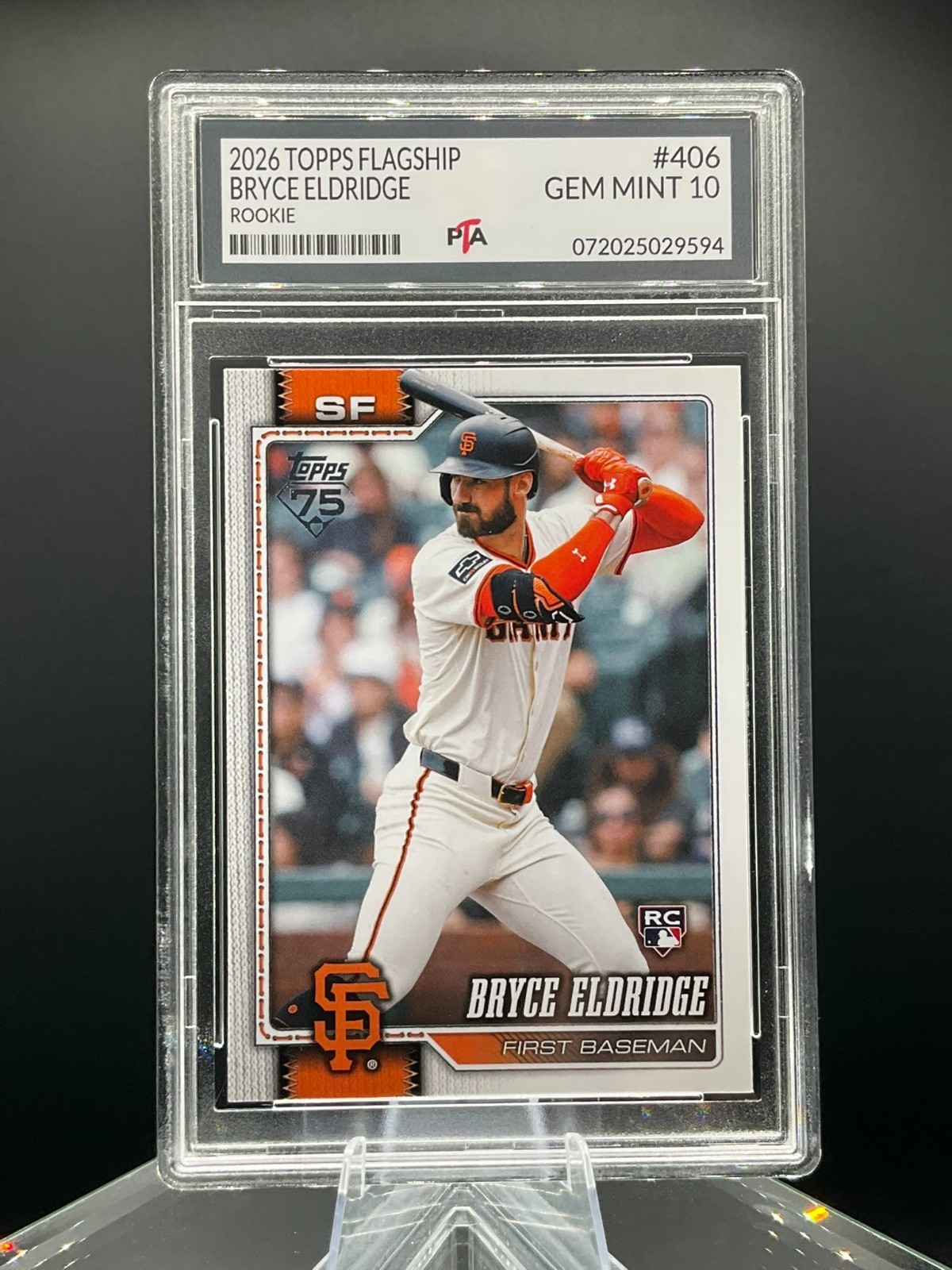 2026 Topps Flagship #406 Bryce Eldridge True Rookie ~ Graded GEM MINT PTA 10🔥