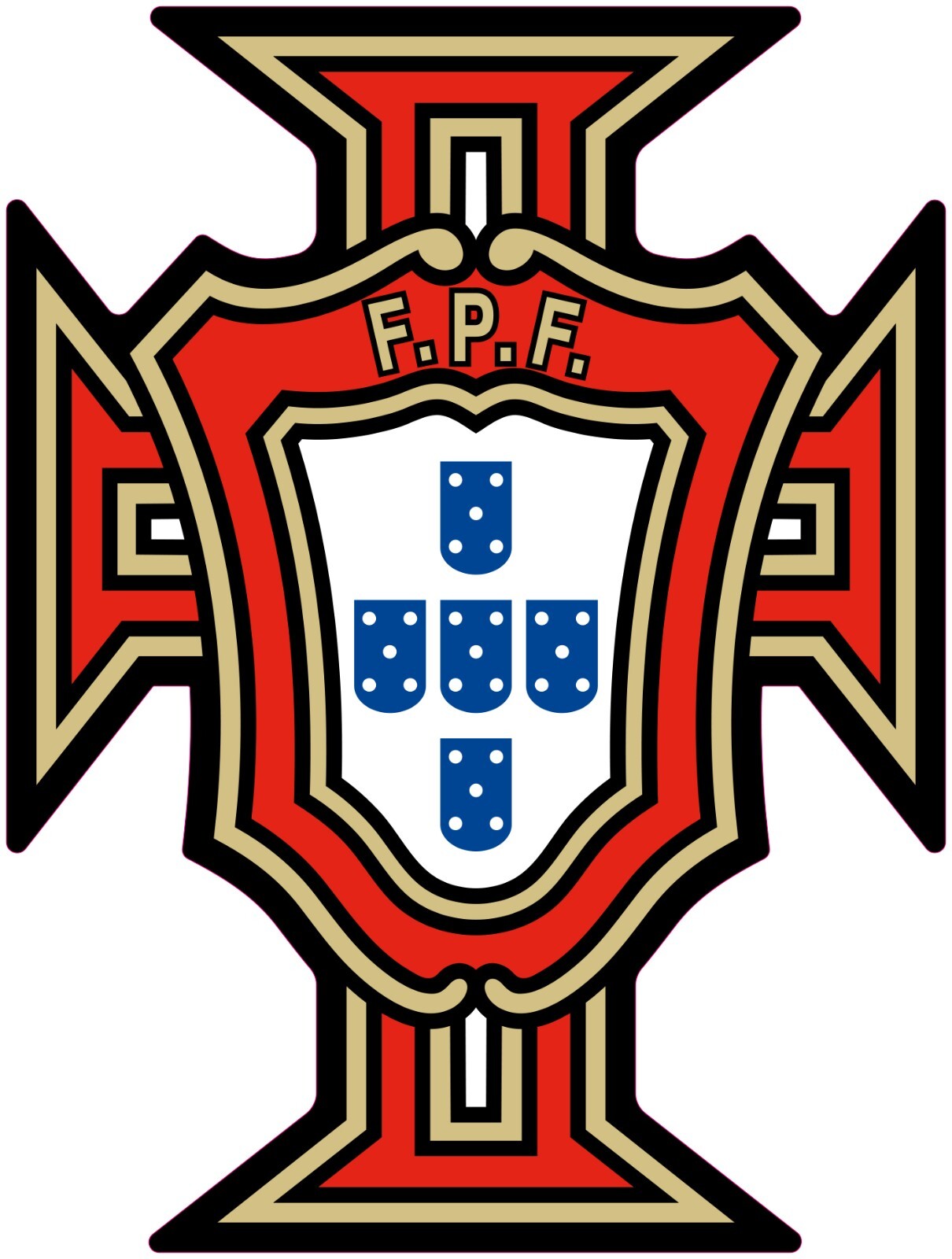 Portugal National Soccer Team Logo HTV Heat Transfer Vinyl Iron On (NOT A PATCH)