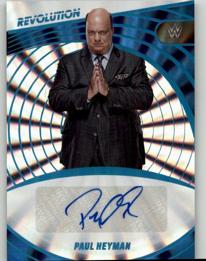 2023 Panini Revolution WWE Paul Heyman Autographs Sunburst #AG-PHM SN,AU #/99