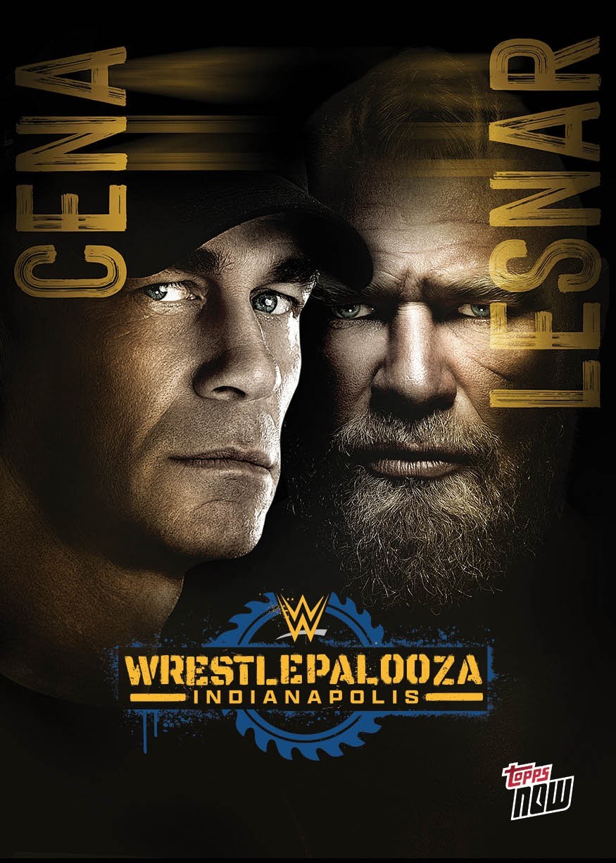 2025 Topps Now Card WPZA Wrestlepalooza Cena / Lesnar -25 Cents Shipping!