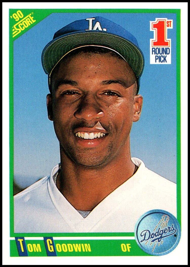 1990 Score #668 Tom Goodwin – Rookie RC FREE SHIPPING!