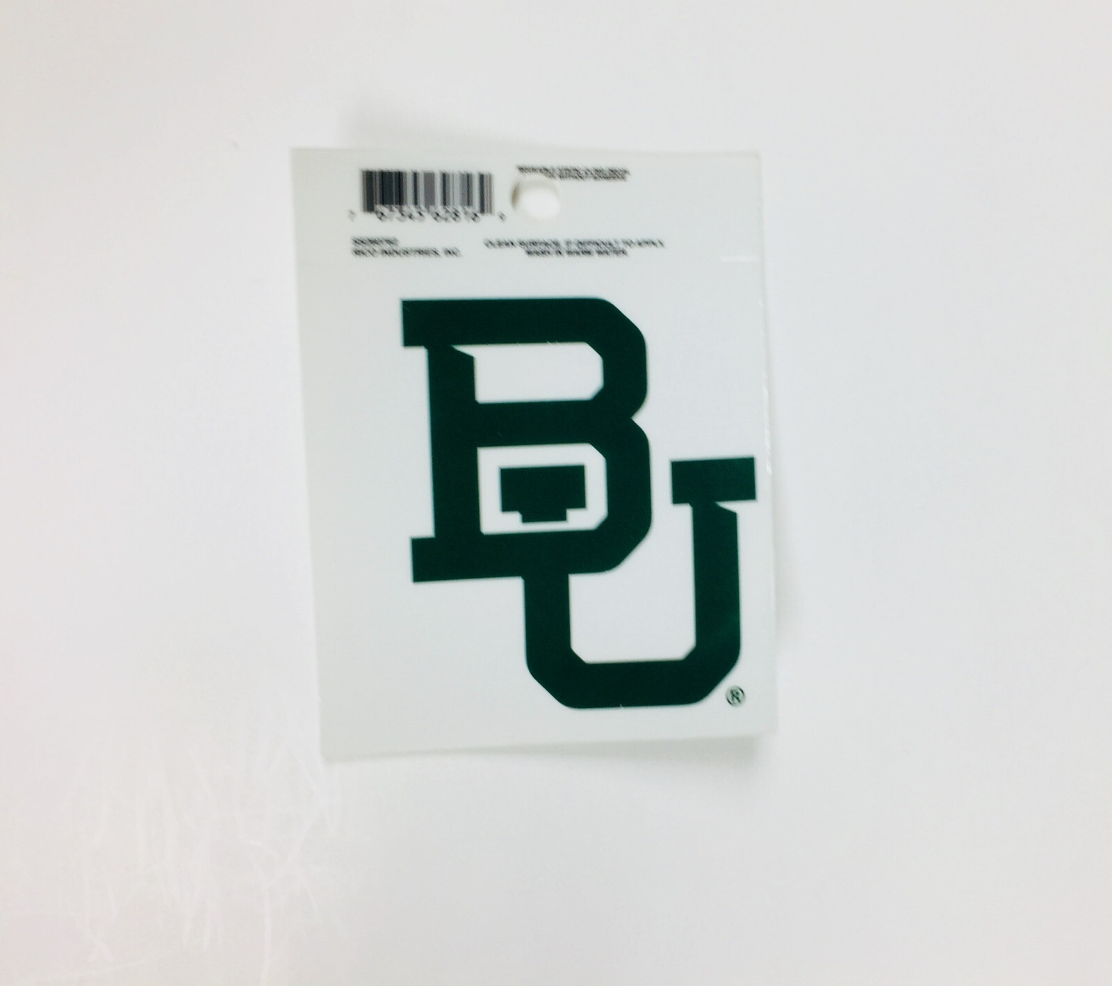 Baylor Bears Logo Static Cling Sticker NEW!! Window or Car! NCAA 3×4 Inches