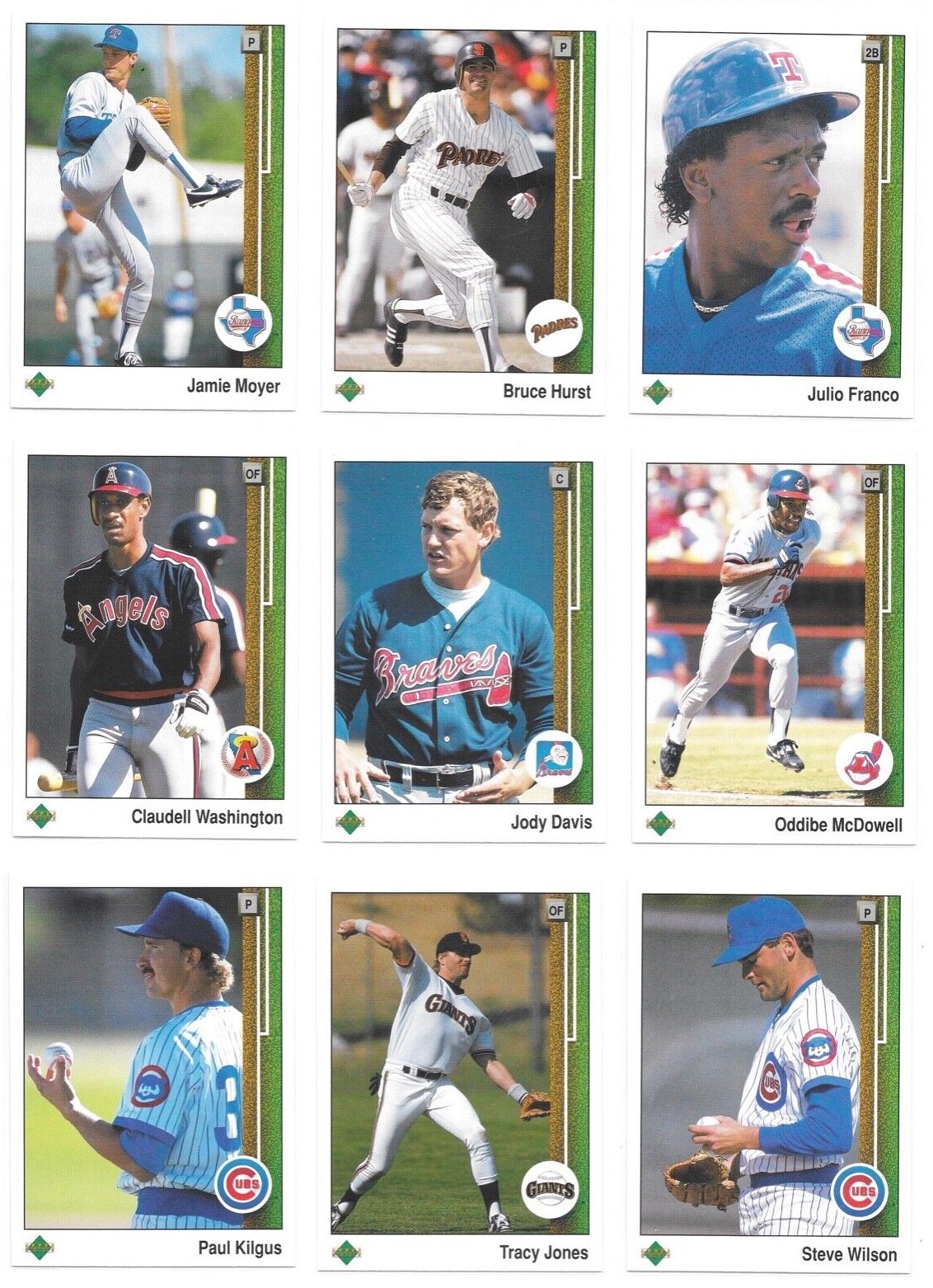 1989 Upper Deck High # Series Baseball Trading Cards #s 701-800 / Choose / mb29