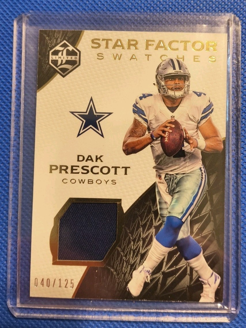 2016 Panini Limited – Star Factor Swatches Dak Prescott #37 /125 (MEM, RC)