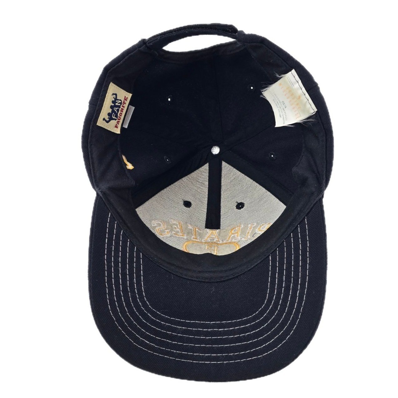 Pittsburgh Pirates Embroidered Adjustable Baseball Cap Black & Gold One Size