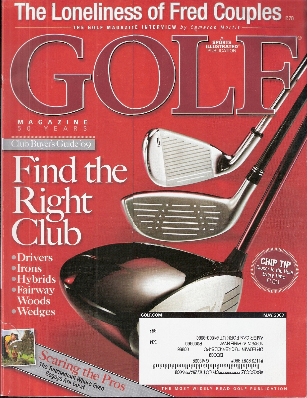 May 2009 Golf Magazine – Fred Couples Club Buyer’s Guide