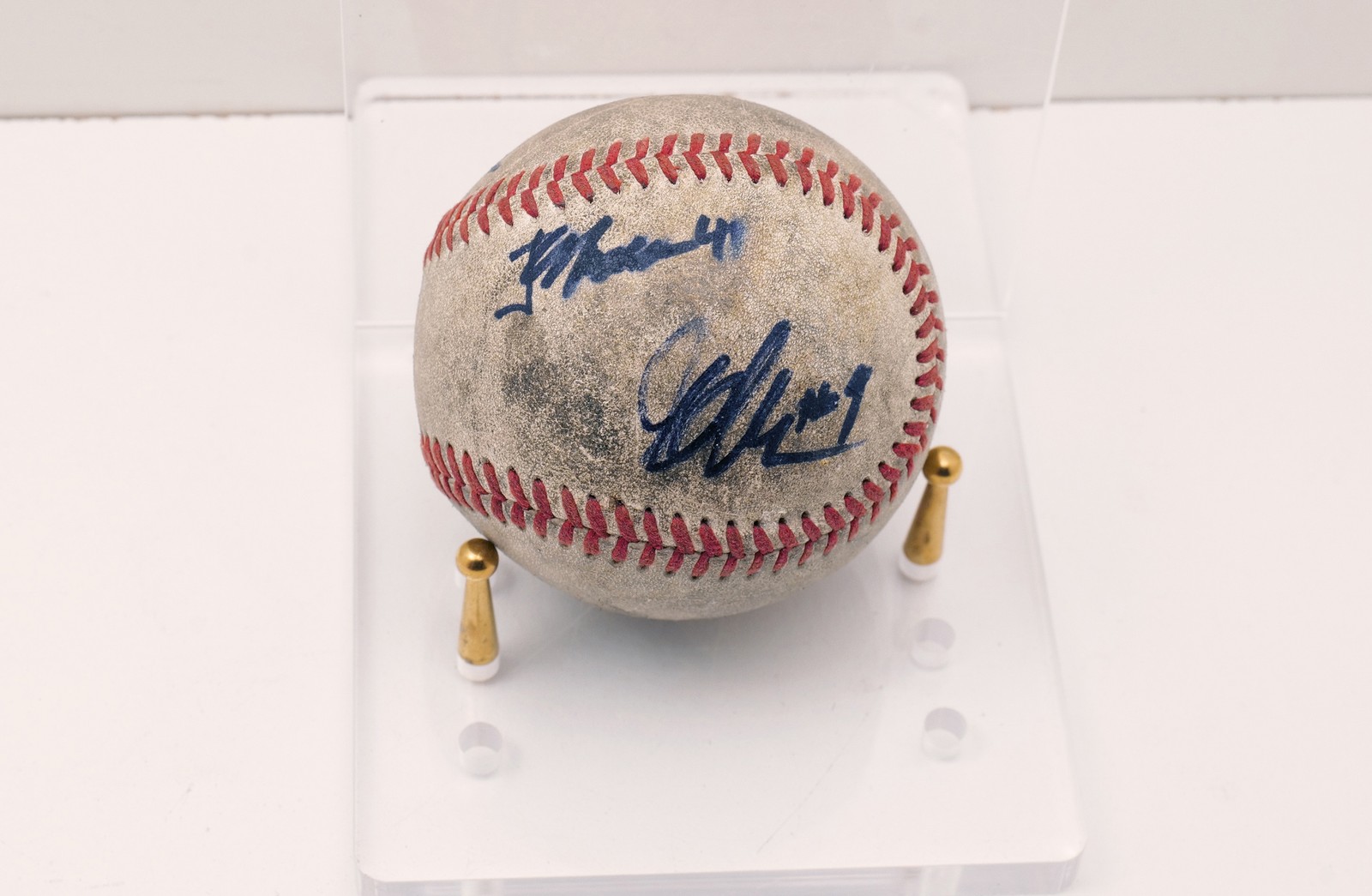 Rawlings Official Baseball w/ Multiple Unidentified Signatures No Stand