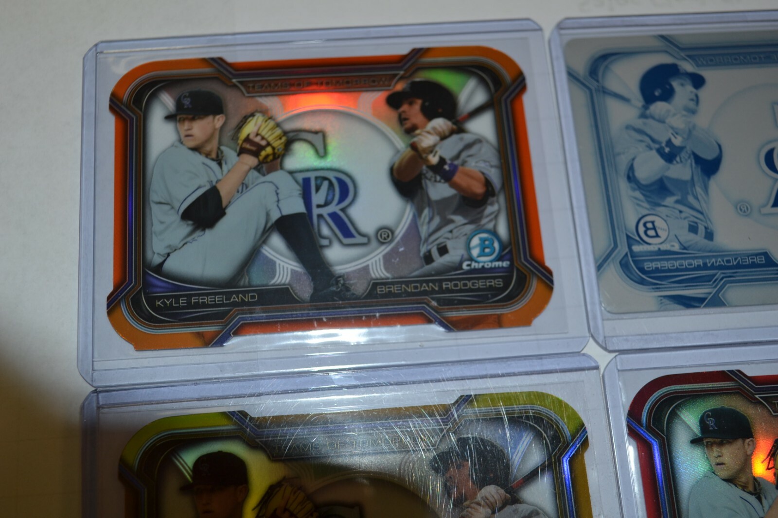 lot x5 2015 Bowman Draft #TDC-3 Brendan Rodgers Kyle Freeland 1/1 /5 /25 /50