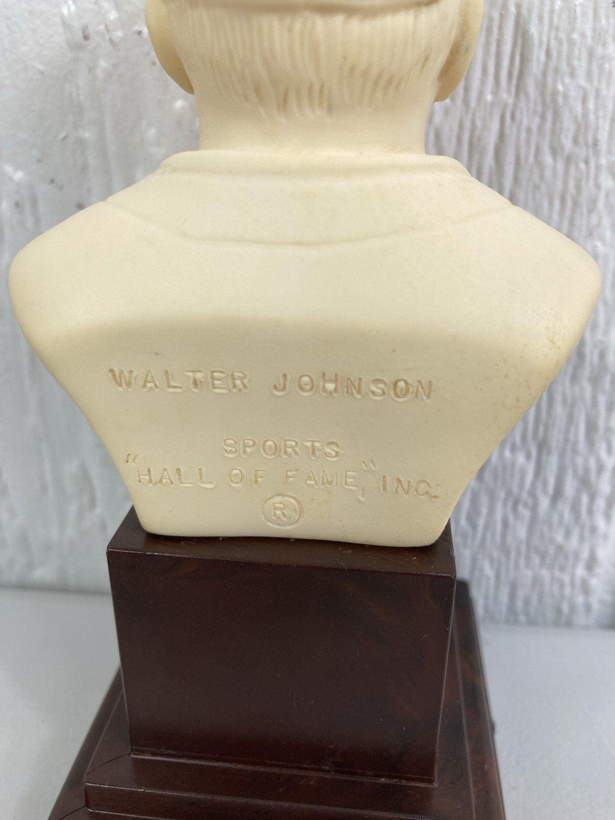 Walter Johnson National Baseball Hall Of Fame 1963 Bust Senators