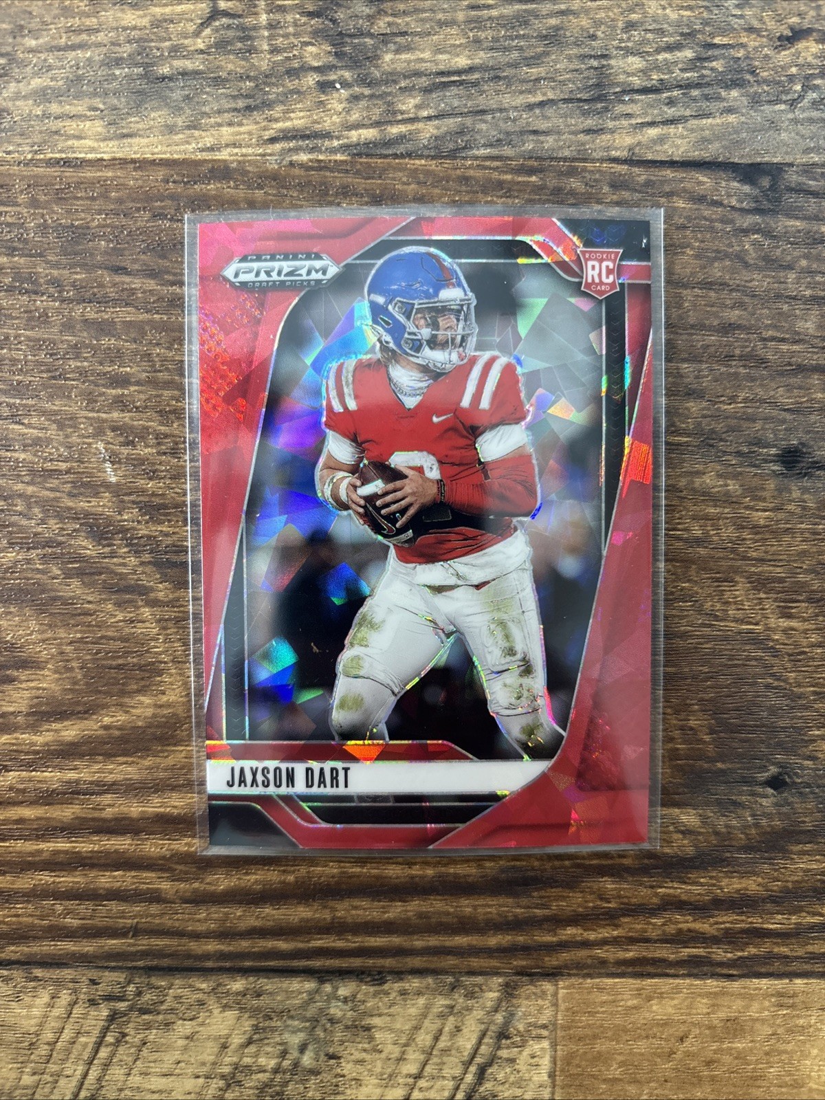 2025 Panini Prizm Draft Picks – Jaxson Dart #90 Red Ice Prizm (RC)