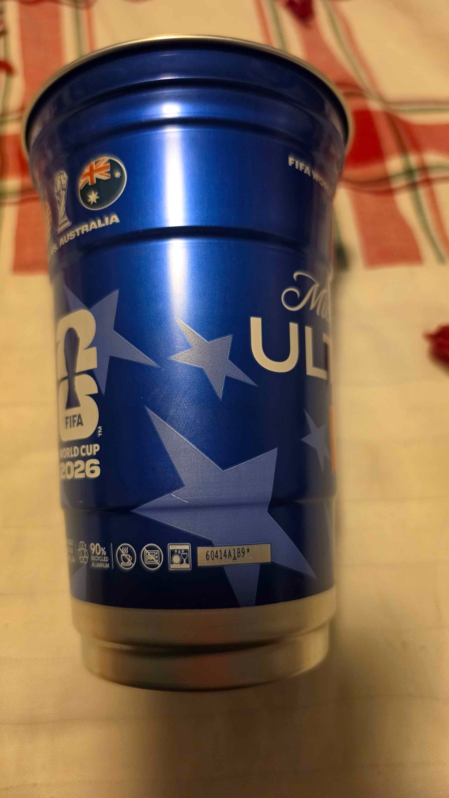 FIFA World Cup 2026 TEAM USA Vs AUSTRALIA Michelob Ultra UMNT Aluminum Game Cup