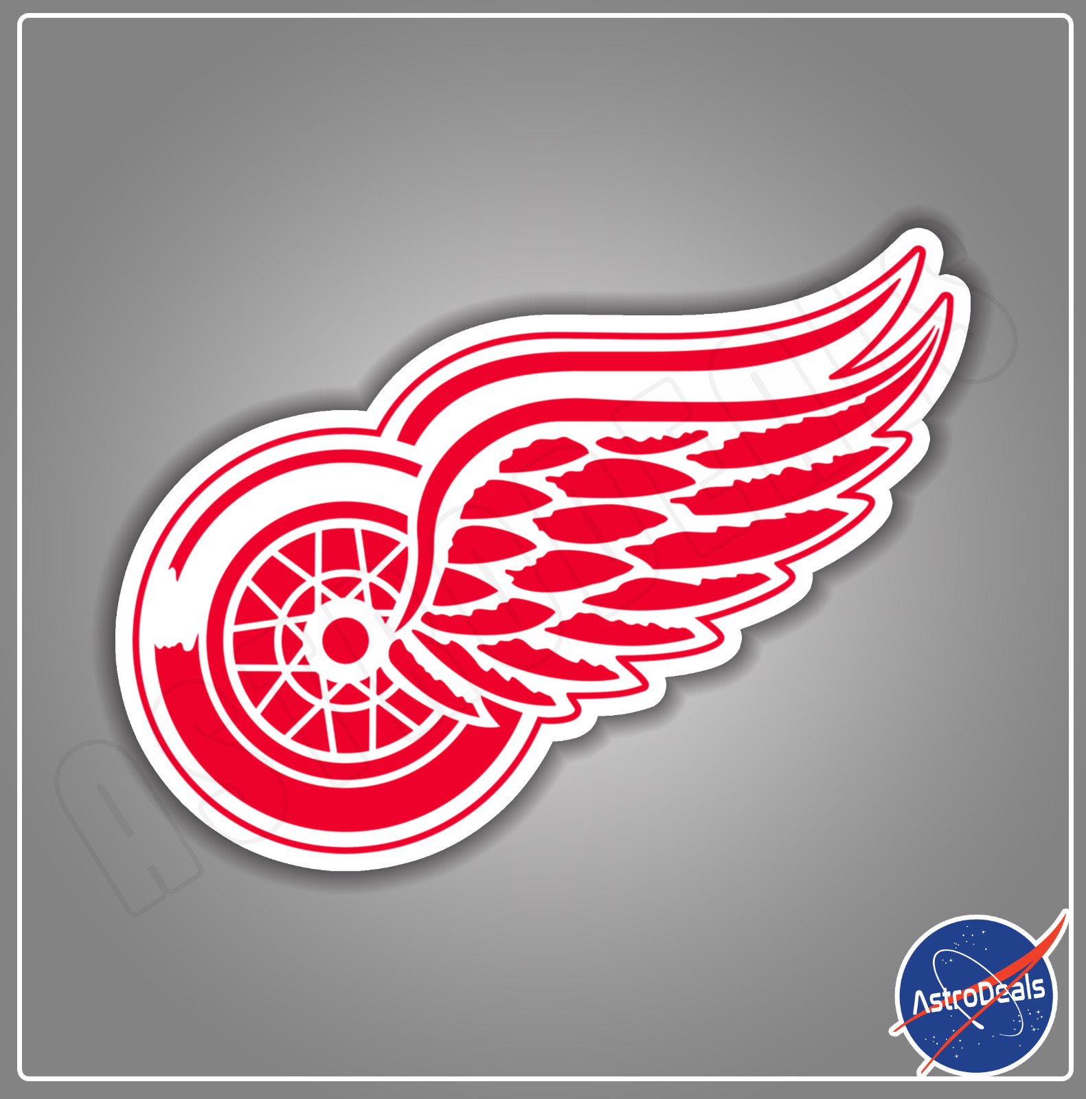 Detroit Red Wings NHL Ice Hockey Logo Sticker Decal *Size: 3″-12″*