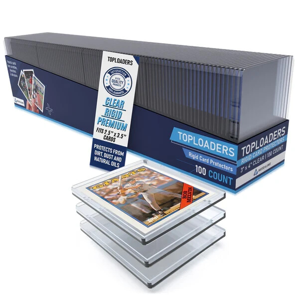 Premium 100PT Top Loaders for Cards Hard Card Sleeves. Baseball Card Protector