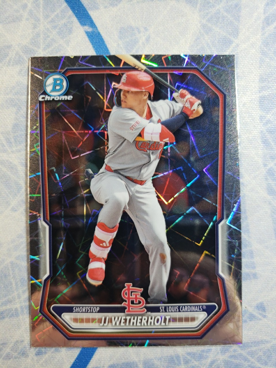 2026 Bowman Chrome JJ Wetherholt #BCP-115 Lazer Refractor Cardinals