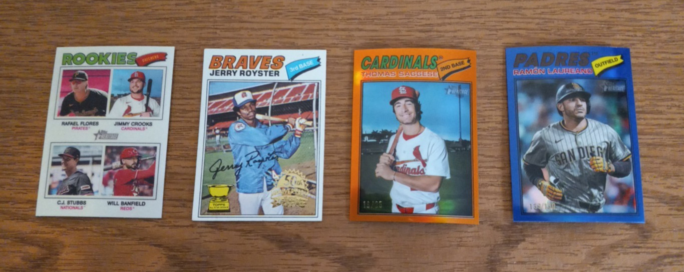 2026 Topps Heritage Baseball Card INSERT Singles – Create Own Lot
