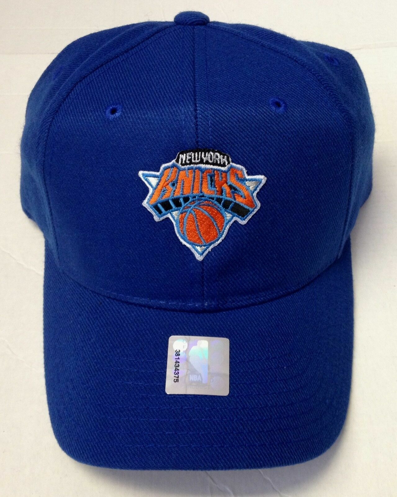 NBA New York Knicks Patch Logo Snapback Curve Brim Cap Hat 20% Wool OSFA NEW