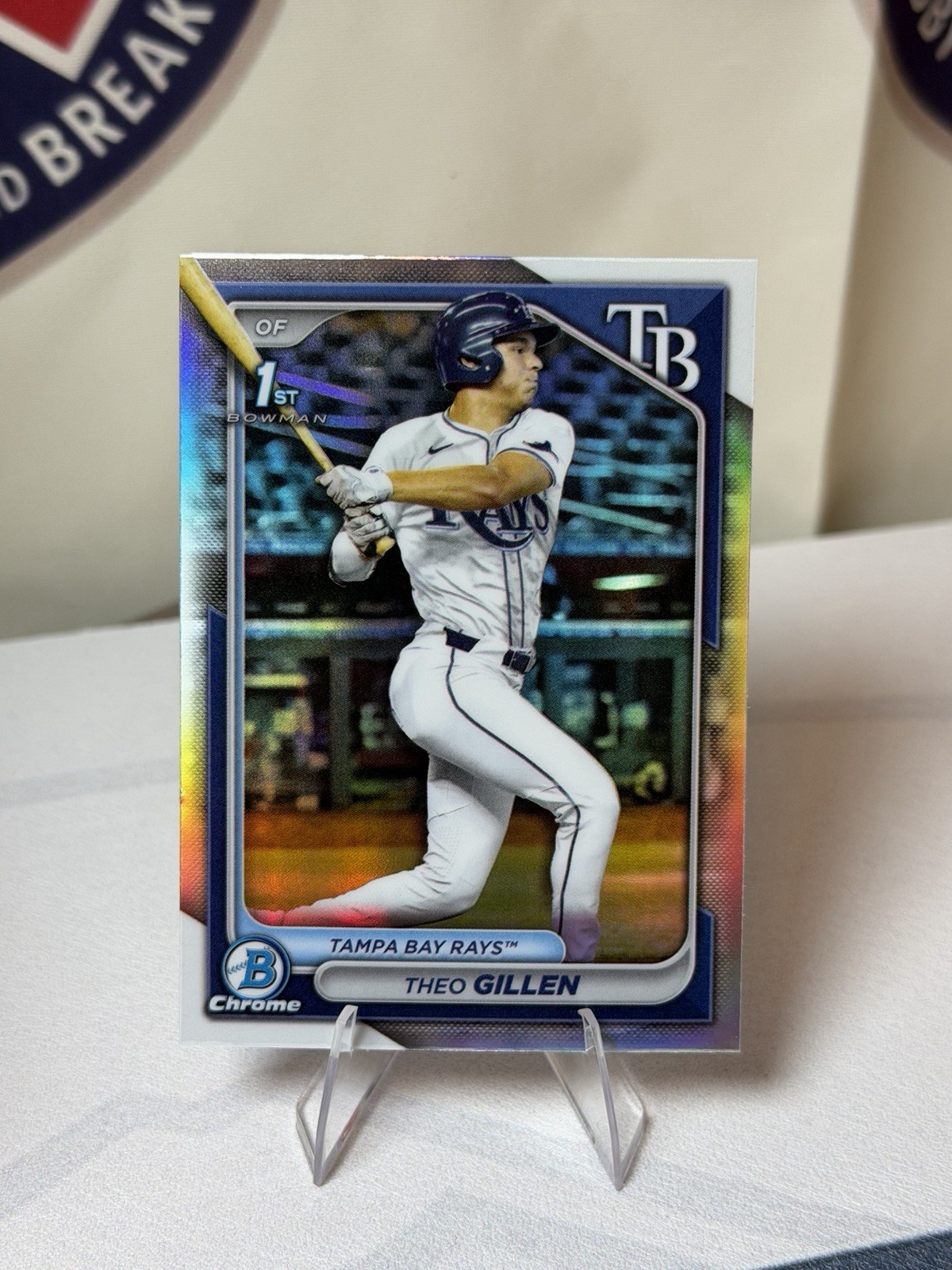 2024 Bowman Draft Chrome 1st Refractor Theo Gillen #BDC-73 Rays