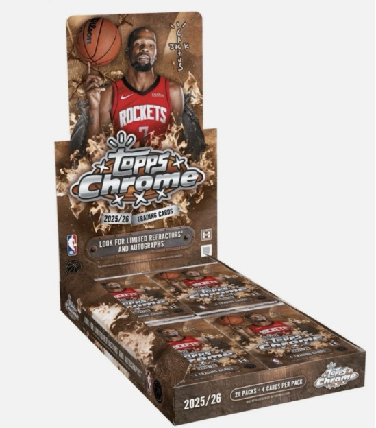 2025-26 Topps Chrome Cactus Jack NBA Basketball Factory Sealed Hobby Box