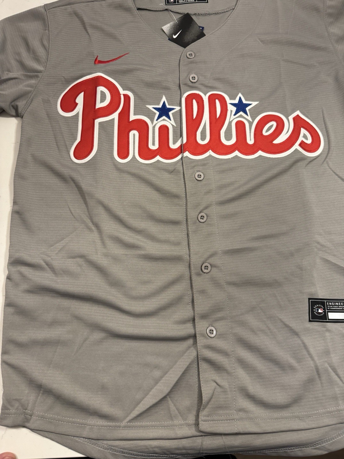 Alex BOHM #28 Philadelphia Phillies Gray Away Jersey Adult NWT All Stitched