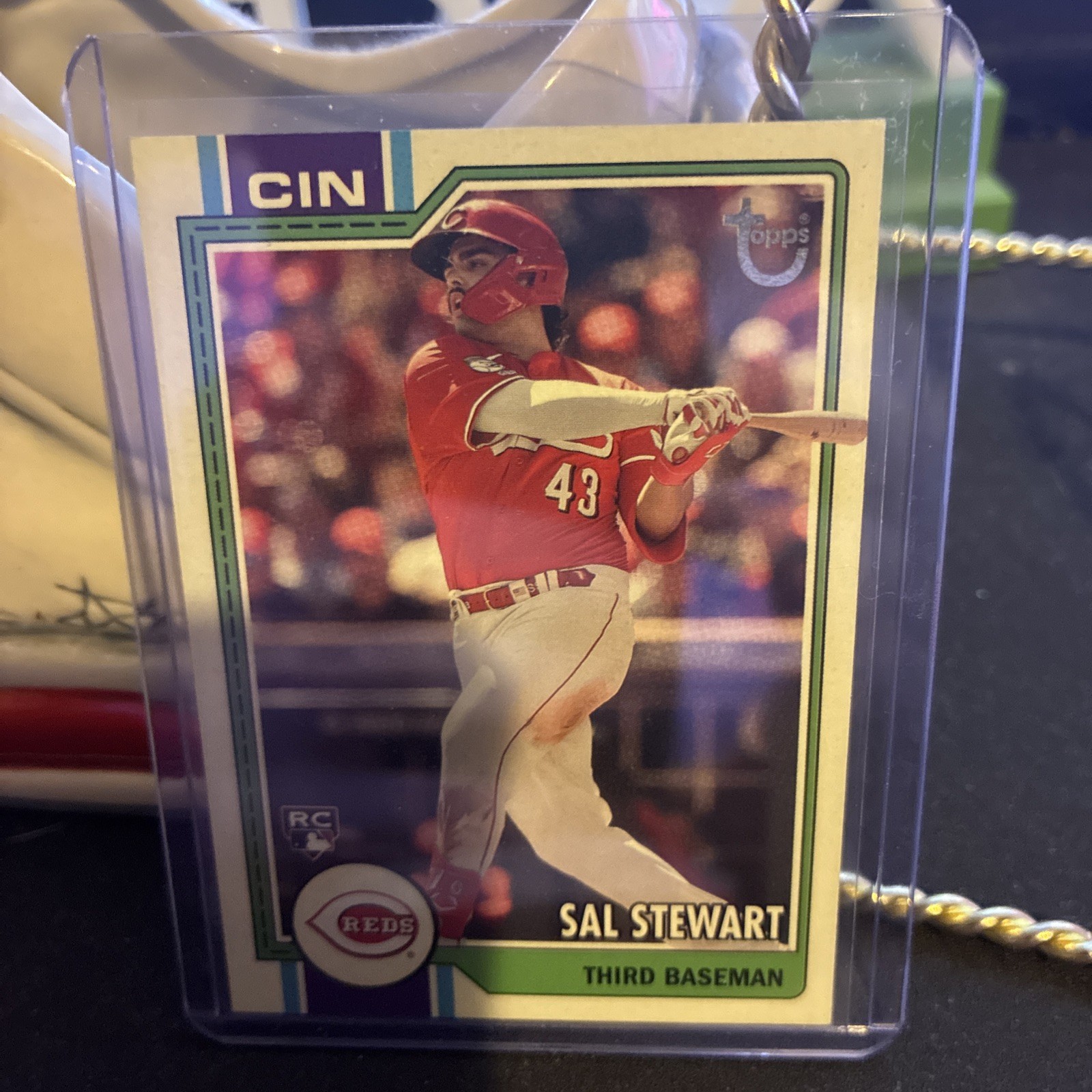 2026 Topps Series 2 – Sal Stewart Vintage Stock Parallel /99 (RC) #372