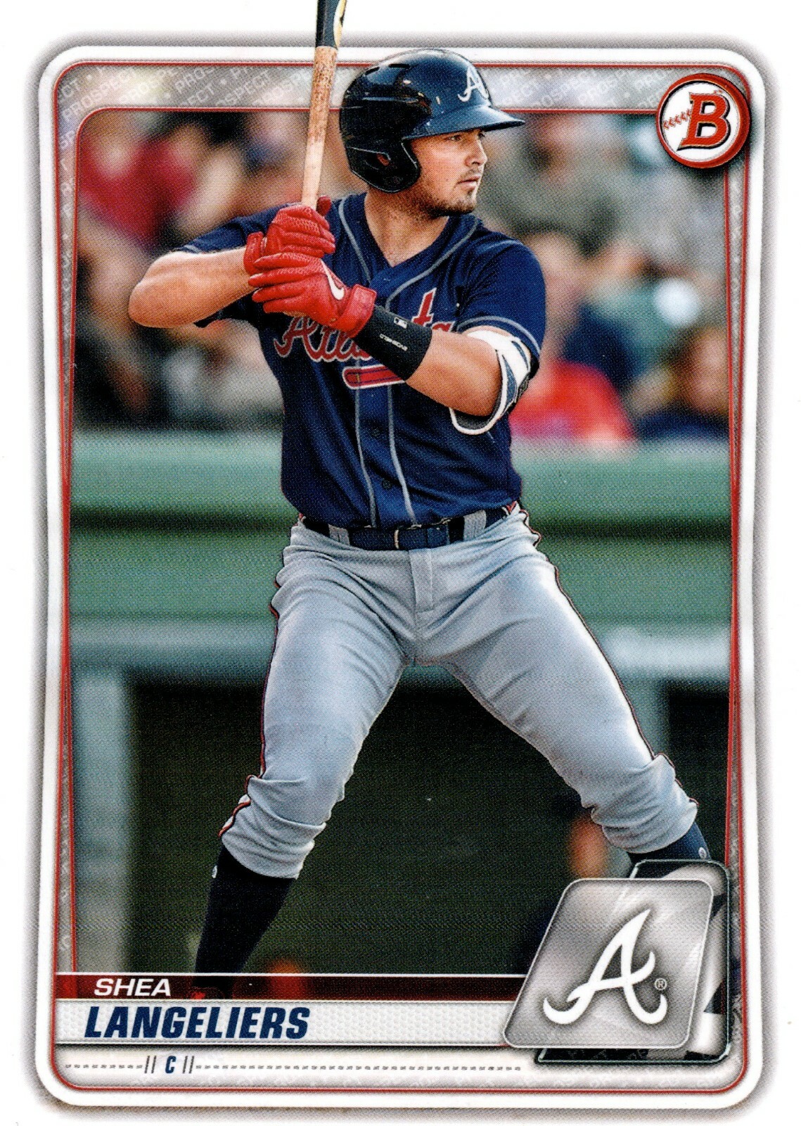 Shea Langeliers Atlanta Braves 2020 Bowman Draft Card
