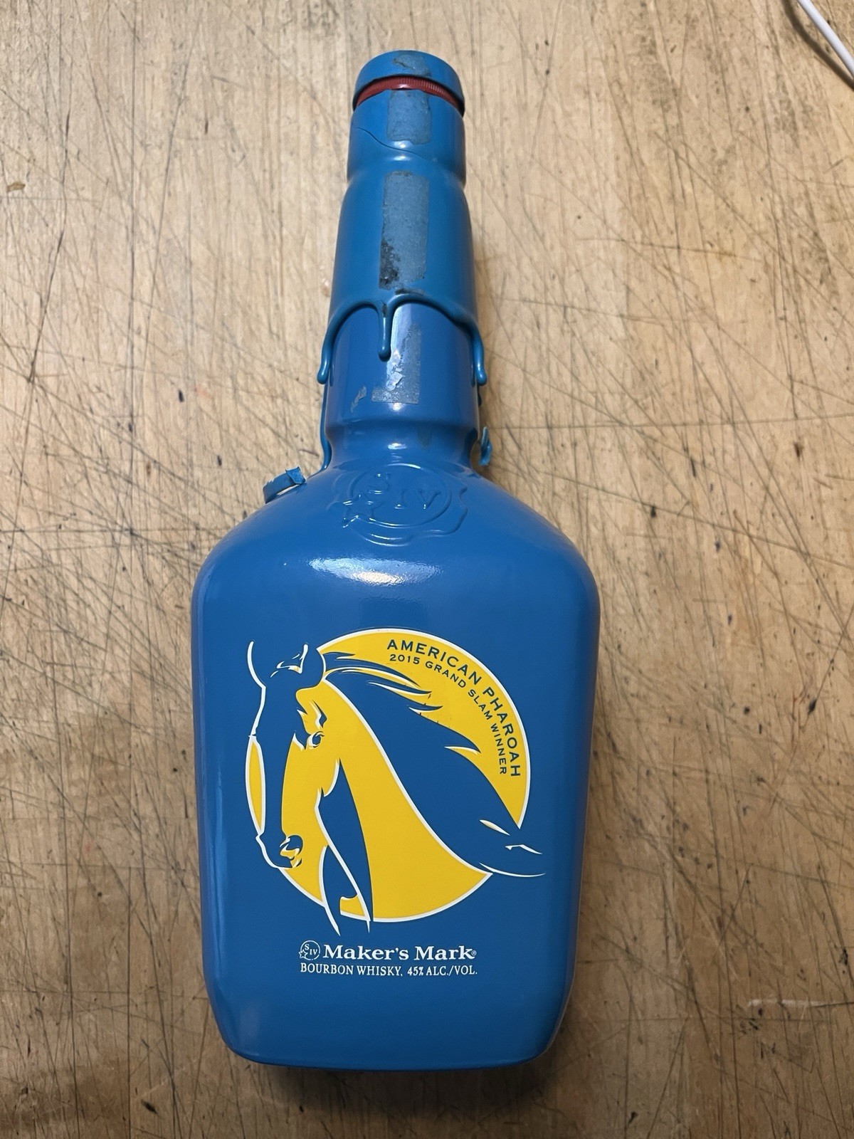 Makers Mark American Pharoah Whiskey Bourbon Decanter Bottle Limited Ed. EMPTY