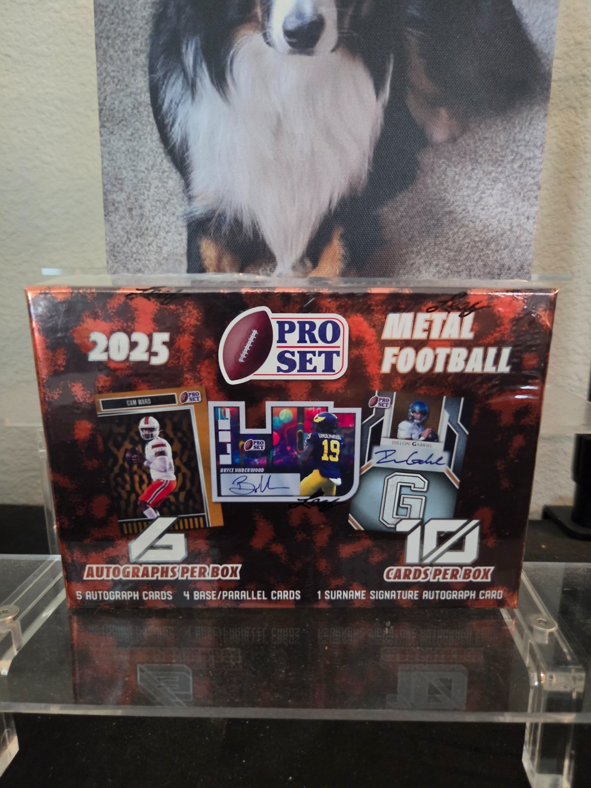 2025 Leaf Pro Set Metal Football Hobby Box – New/Sealed In Box – 6 Autos on Avg!