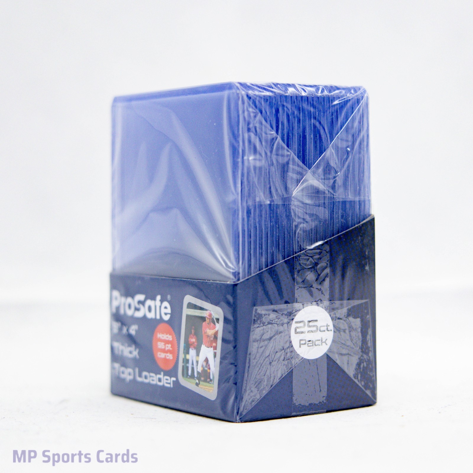 (1) Pro Safe 3″x4″ 55pt Thick Toploader 25ct Free Shipping!