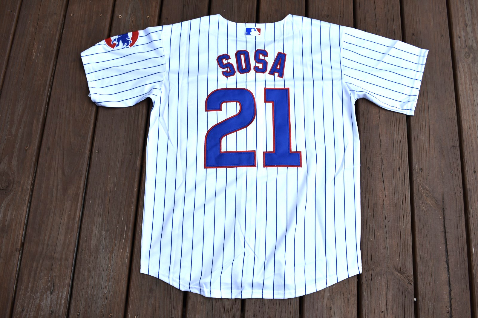 New!! Sammy Sosa Chicago Cubs White Pinstripe Baseball Jersey Adult Men’s XL
