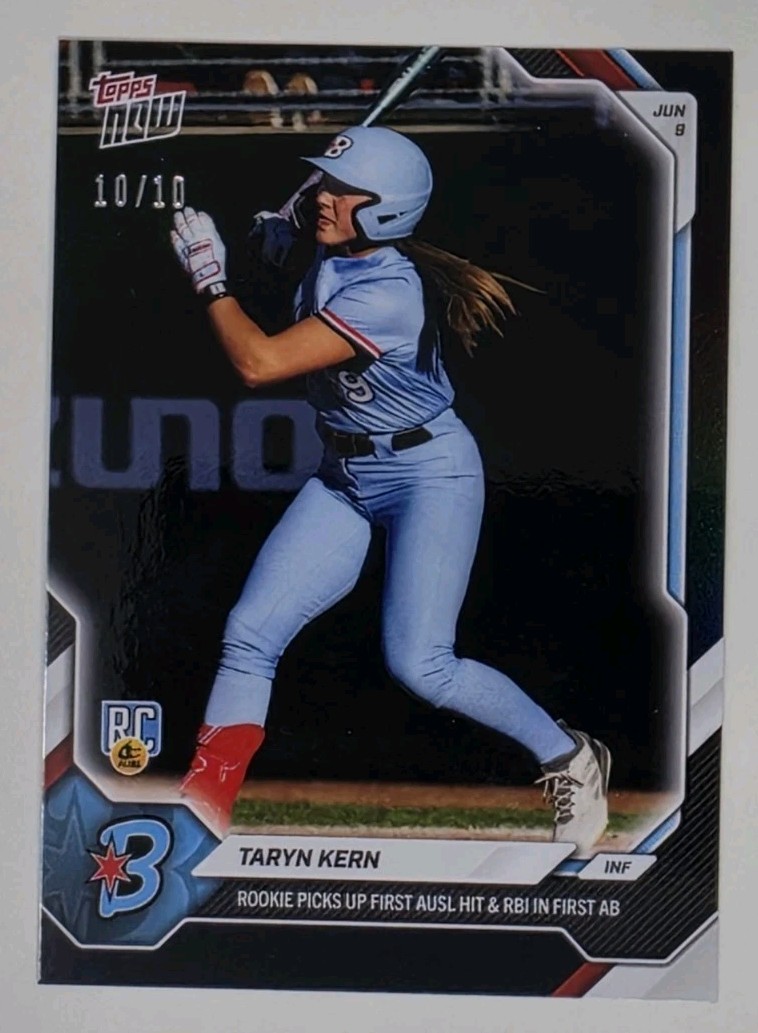 2026 Topps Now AUSL #3 Taryn Kern RC Chicago Bandits – BLACK /10