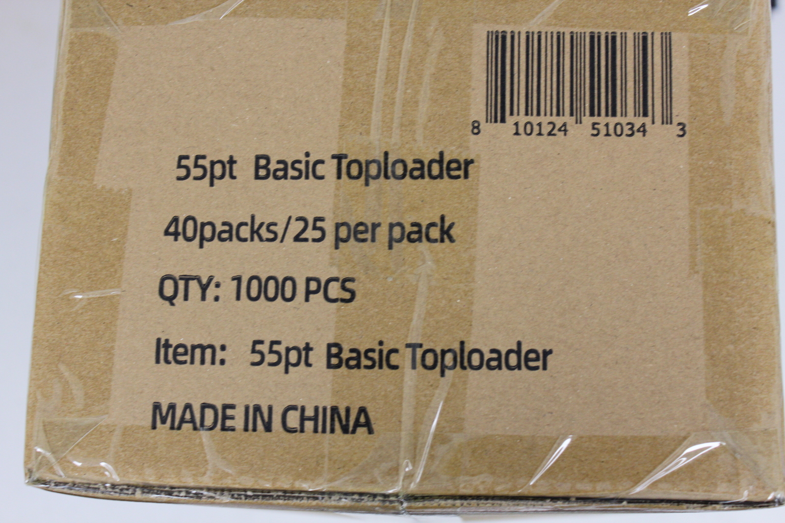 (1000) Humongous Hoard 3″ x 4″ Basic 55Pt Thick Top Loaders Case
