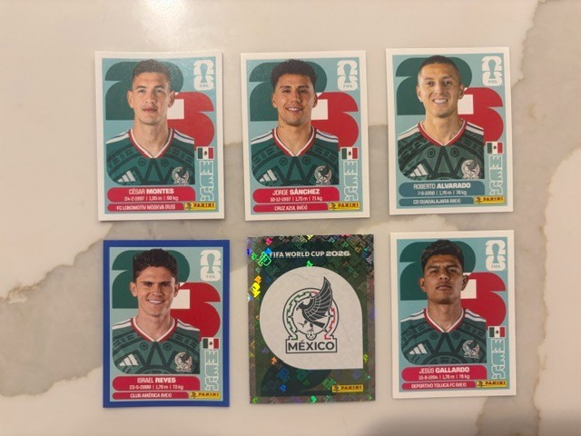 2026 World Cup Sticker – Mexico Pick Your Player/Choose From List