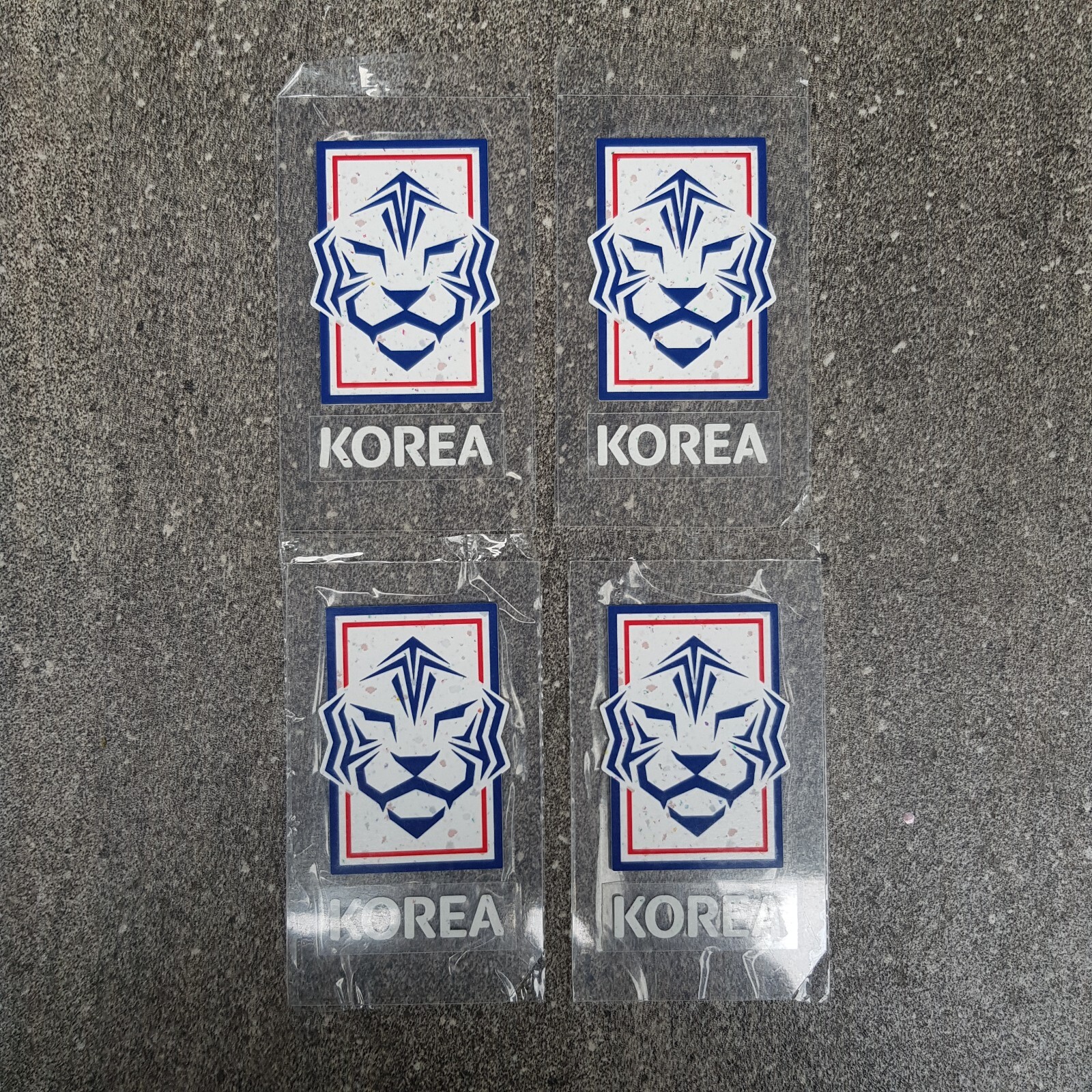 5pcs Korea Crest Badge Patch Iron on Logo For Jersey Pants Jacket White