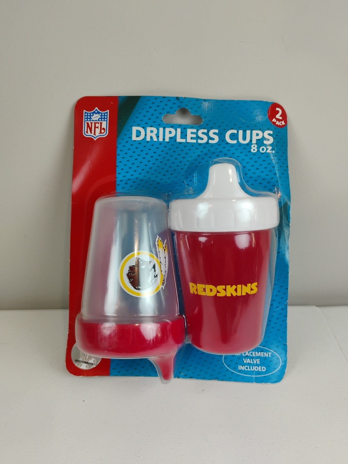 Washington REDSKINS 2 Pack Dripless Sippy Cups 8oz Baby Child Toddler COMANDERS