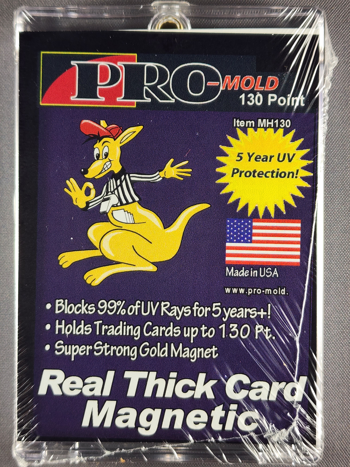 1x Pro Mold MH130 Original 130pt Magnetic Card Holder One Touch -Made in USA!