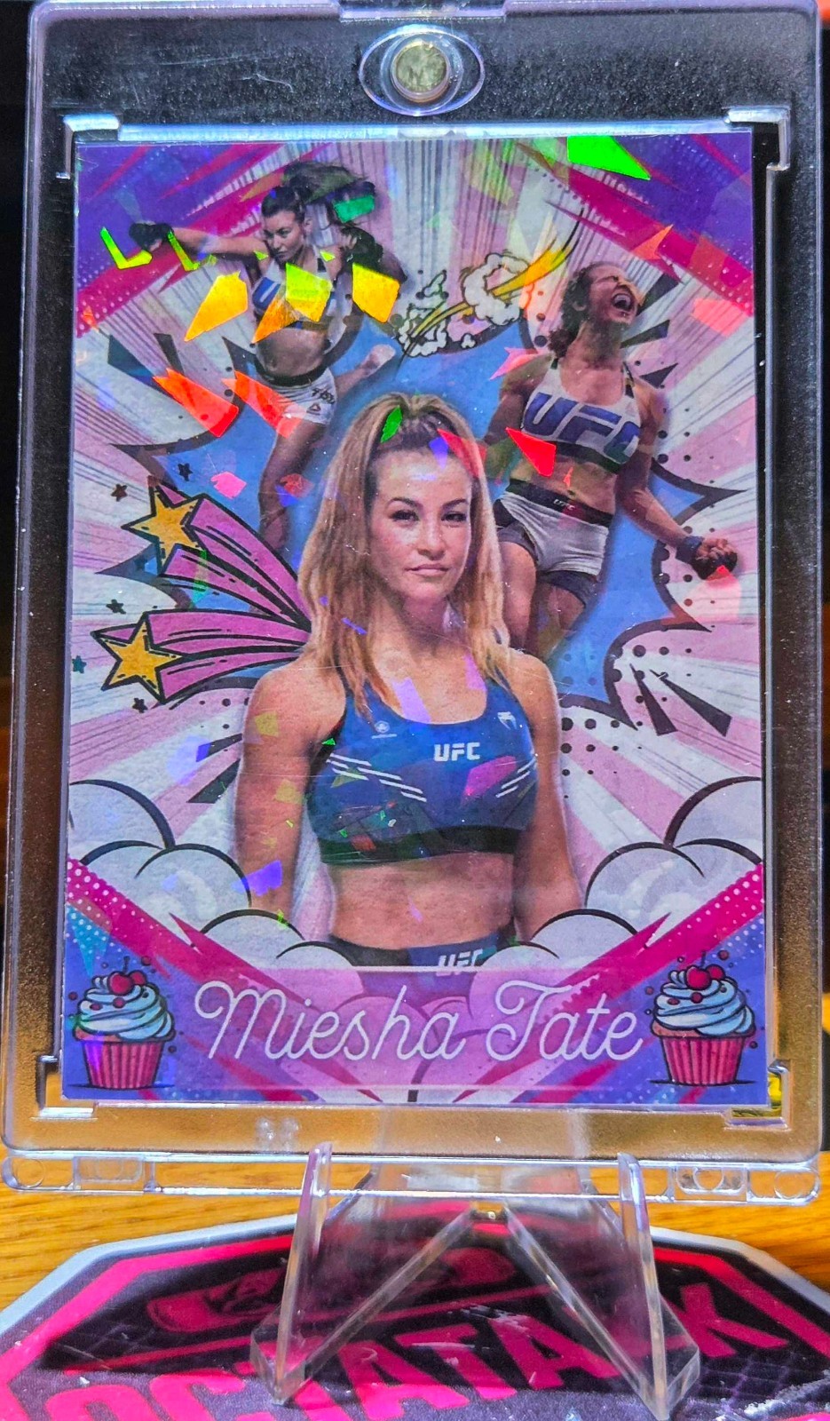 Miesha Tate Custom UFC MMA Refractor Rookie Holo Prizm Rookie Card rc