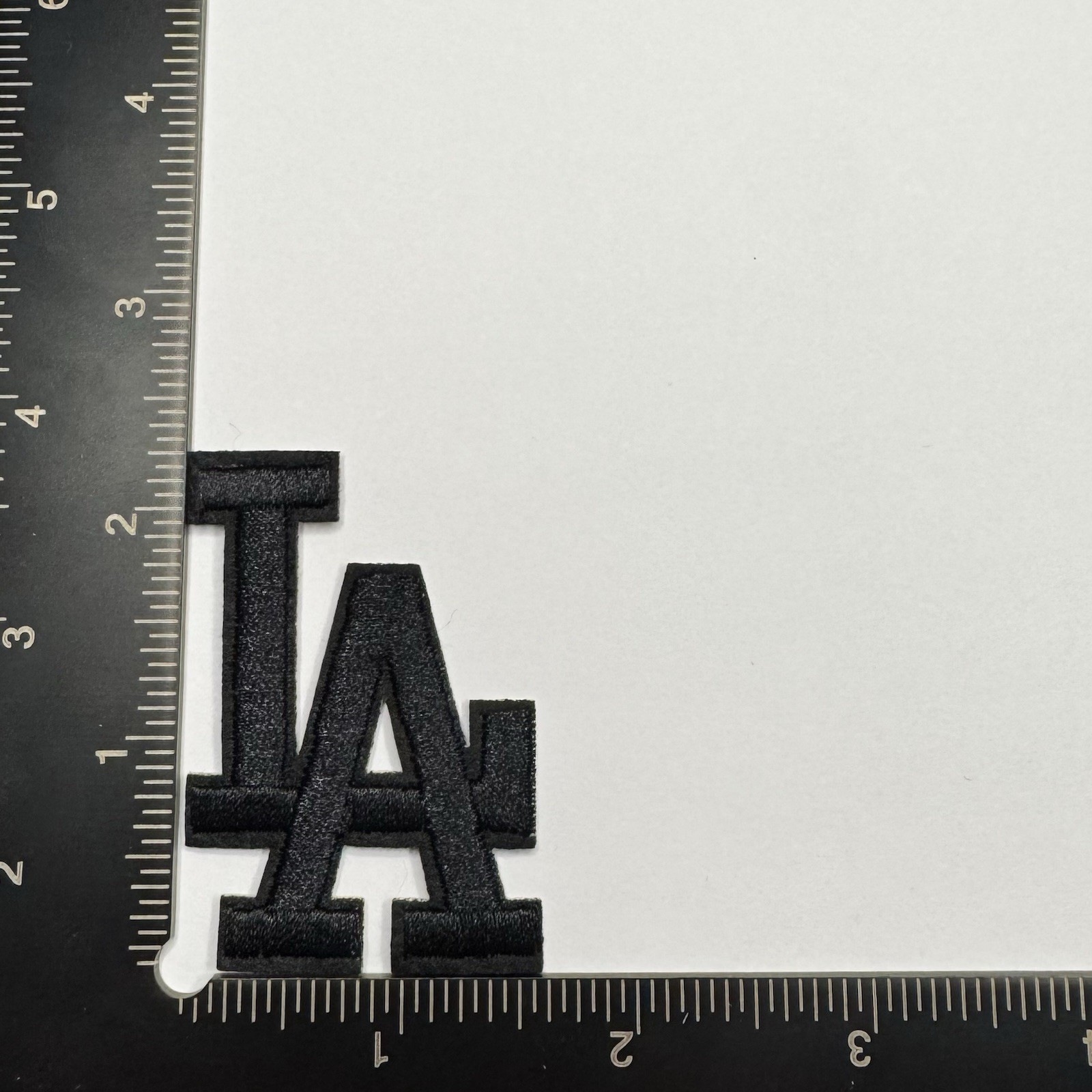 Los Angeles Dodgers L.A. Iron On Patch White Black Red Hat Jersey Patch