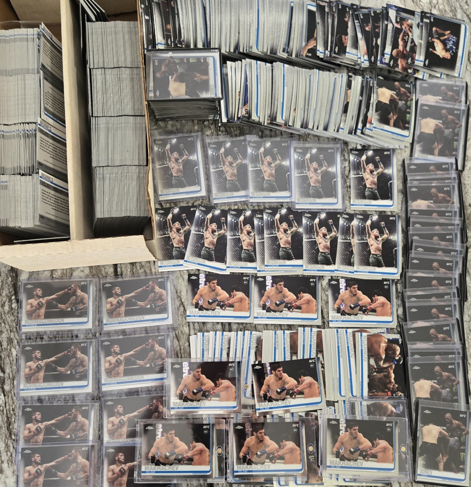 2019 Topps UFC Chrome Collection Lot 1100+ Cards w/ 8 Islam Makhachev RCs