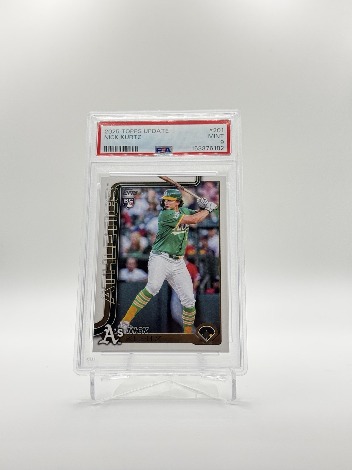 2025 Topps Update Series – Nick Kurtz RC #US201 PSA 9 – Athletics