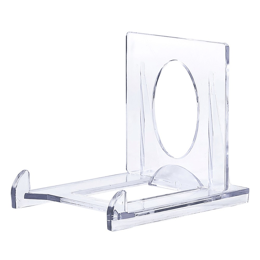 5/10/20 Pcs Two Part Adjustable Clear Acrylic Plastic Card Display Stand Easel