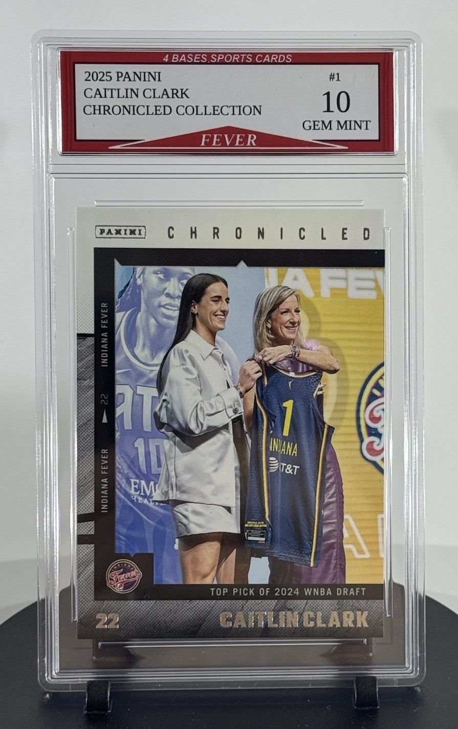 2025 Panini Caitlin Clark CHRONICLED COLLECTION Card #1 Gem Mint 10